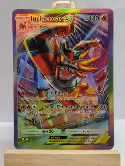 Custom Fan Art Incineroar EX High Quality Custom Card Foil Finish - Image 1