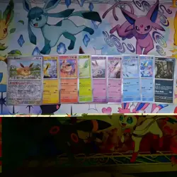 Reg Eevee & Holo Eevee Evolution 9 Card Set: NM Pokemon TCG Prismatic Evolutions - Image 1