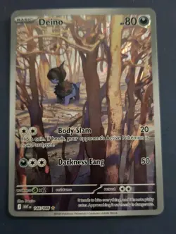 Illustration Rare Holo DEINO Pokemon Card - 146/086 - S&V WHITE FLARE - Image 2