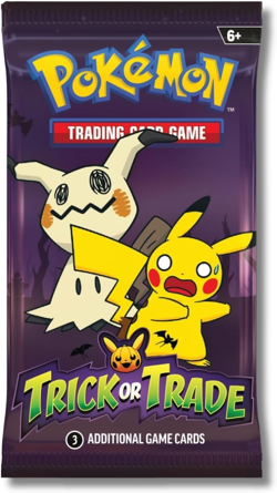 POKEMON TCG TRICK OR TRADE BOOSTER PACK MIMIKYU PIKACHU HALLOWEEN CARD Auction 3 - Image 1