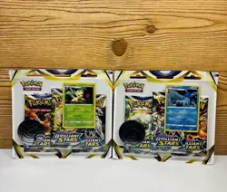 2-New Pokemon Brilliant Stars, Leafeon & Glaceon Promo 3-Pack Blister Card Lot - Image 1