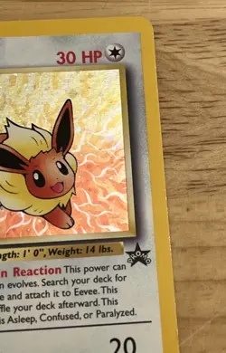 Pokemon Eevee Black Star Promo Card #11 - Holo Rare LP WOTC TCG (P18) - Image 3