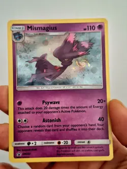 Pokemon Card MISMAGIUS SM222 Black Star Promo~HD SWIRL~NM - Image 2