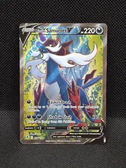 Hisuian Samurott V 176/189 Astral Radiance Full Art Holo Ultra Rare Pokemon Card - Image 1