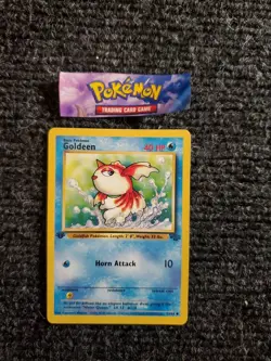 Goldeen 53/64 Jungle 1st Edition Non-Holo Common Pokemon Card NM - Image 1
