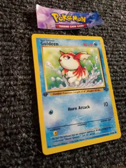 Goldeen 53/64 Jungle 1st Edition Non-Holo Common Pokemon Card NM - Image 3