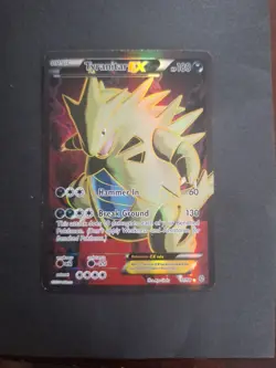 Pokemon TCG Tyranitar-EX Holo Full Art Ultra Rare Card Ancient Origins 91/98 - Image 1