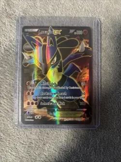 Pokemon TCG Lucario EX Furious Fists Holo Full Art Ultra Rare Card 107/111 - Image 1