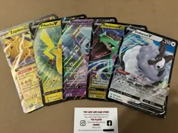 5 Jumbo Pokemon Pokemon EX V Promo Card TCG Pikachu Rayquaza Zapdos Dubwool - Image 1