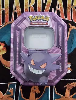 Pokemon TCG XY Gengar EX Tin - 2016 - *EMPTY* (Metal Tin only, no cards) - Image 1