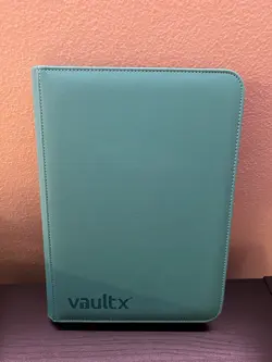 VaultX Teal Exo-Tec Zip Binder for Pokemon Trading Cards 9 Pocket - Image 1