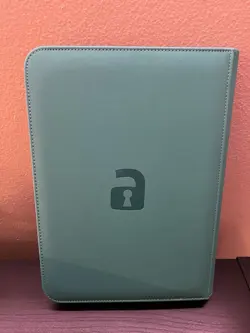 VaultX Teal Exo-Tec Zip Binder for Pokemon Trading Cards 9 Pocket - Image 3