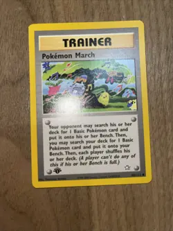 Pokemon Cards: Neo Genesis 1st Edition Common: Pokemon March 102/111 Mint/NM - Image 1