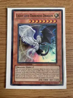 Yu-gi-oh Light and Darkness Dragon STOR-ENSE1 Limited Edition Super Rare NM Card - Image 1