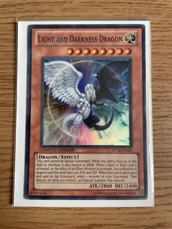 Yu-gi-oh Light and Darkness Dragon STOR-ENSE1 Limited Edition Super Rare NM Card - Image 2