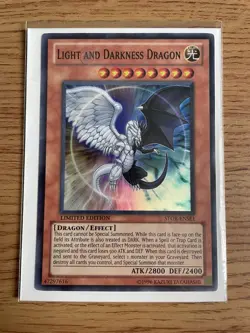 Yu-gi-oh Light and Darkness Dragon STOR-ENSE1 Limited Edition Super Rare NM Card - Image 3