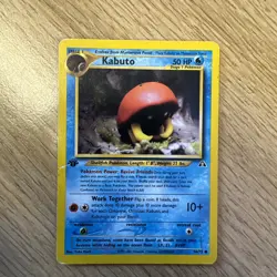 Kabuto 56/75 - 1st Edition Neo Discovery Common Pokemon Card - Image 1