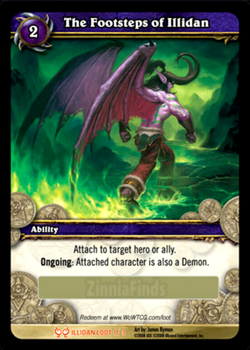 World of Warcraft TCG Loot Card - The Footsteps of Illidan Path of Illidan - Image 1