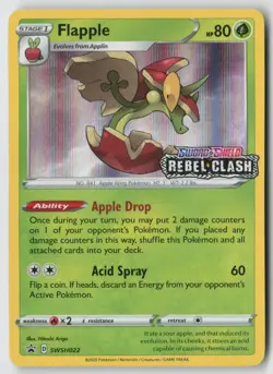 Flapple - (Prerelease) SWSH022 - SWSH: Sword & Shield Promo Cards Holo - PTCG - Image 1