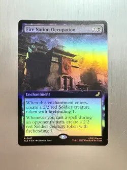 Fire Nation Occupation - 187 - MTG Avatar: The Last Airbender -Extended Art FOIL - Image 1