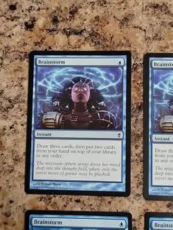 MTG 4x Brainstorm Conspiracy & Eternal Masters Regular NM Unplayed Playset X4 - Image 3