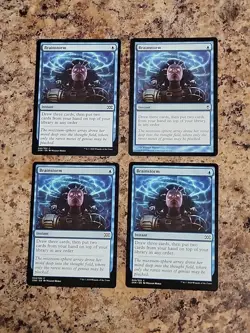 MTG 4x Brainstorm Conspiracy & Double Masters Regular NM Unplayed Playset X4 - Image 1