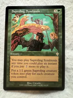 MTG - Saproling Symbiosis - Invasion - NM - Never Played - Free Shipping! - Image 1