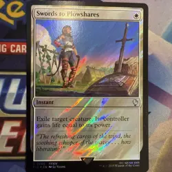 Swords to Plowshares (Surge Foil) #256 (NM) Final Fantasy FIC Magic MTG - Image 1