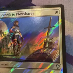 Swords to Plowshares (Surge Foil) #256 (NM) Final Fantasy FIC Magic MTG - Image 2