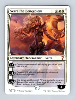 Serra the Benevolent (White Border) Mystery Booster 2 Non-Foil MTG NM - Image 1