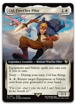 Cid, Freeflier Pilot (Extended Art) #131 (NM) Final Fantasy FIC Magic MTG - Image 1