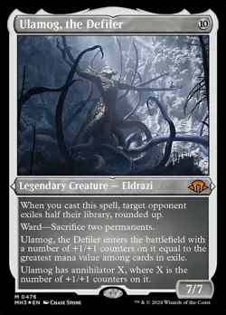 [1x] Ulamog, the Defiler - Foil Etched Near Mint, English Modern Horizons 3 MTG - Image 1