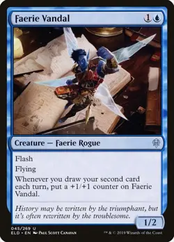 Faerie Vandal U Throne of Eldraine 45 NM Magic: The Gathering - Image 1