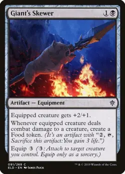 Giant's Skewer C Throne of Eldraine 91 NM Magic: The Gathering - Image 1