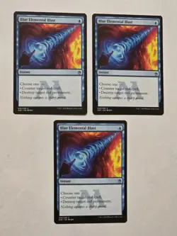 3x Blue Elemental Blast - Masters 25 - M25 - Near Mint - MTG - Image 1