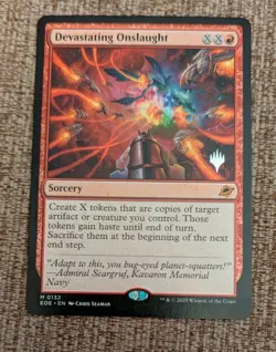 Devastating Onslaught - MTG - Edge of Eternities - Regular Promo - NM - Image 1