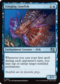 Stinging Lionfish U Foundations Jumpstart 367 NM Magic: The Gathering - Image 1
