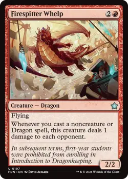 Firespitter Whelp U Foundations 197 NM Magic: The Gathering - Image 1
