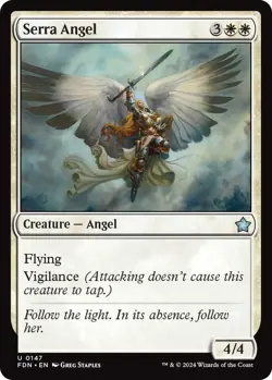 Serra Angel U Foundations 147 NM Magic: The Gathering - Image 1