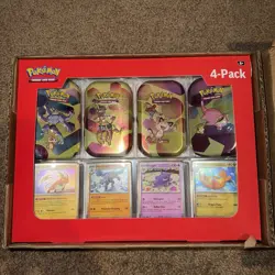 Pokemon 151 -Mini Tins 4 Pack. Sam’s Club Exclusive, Each Tin Has Two Packs - Image 1