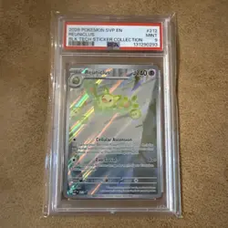 REUNICLUS #212 2025 POKEMON SVP BLACK STICKER COLLECTION BLACK STAR PROMO PSA 9 - Image 1