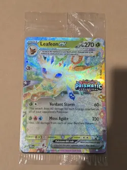 Pokemon TCG: Leafeon ex - 006/131 Prismatic Evolutions Stamp - Image 1