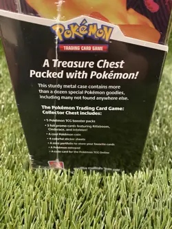 Pokemon TCG Fall 2020 Charizard Collectors Treasure Chest Lunch Box Tin Sealed - Image 5