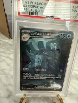 2023 POKEMON PAR EN-PARADOX RIFT SPECIAL ILLUSTRATION RARE GOLISOPOD EX PSA 9 - Image 2