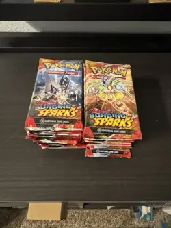 Pokemon Scarlet & Violet Surging Sparks Factory Sealed 36 Booster Pack lot - Image 1