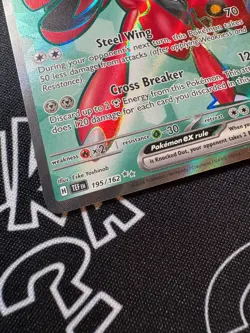 Scizor EX 195/162 Pokemon TCG S&V Temporal Forces Ultra Rare English - Image 2