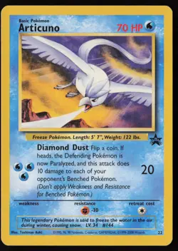 Articuno (22) 22/53 WoTC Promo Pokemon TCG LP - NM - Image 1