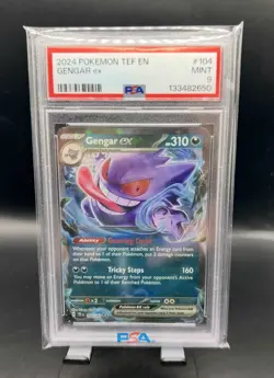 Gengar 104/162 Double Rare Pokemon Temporal Forces PSA 9 - Image 1