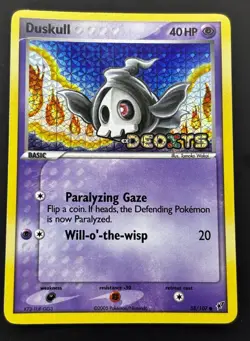 Pokemon TCG EX Deoxys Duskull 58/107 Reverse Holo Lightly Played - Image 1