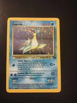Lotto Carte Pokemon Lapras 10/62 FOSSIL Holo - Image 1